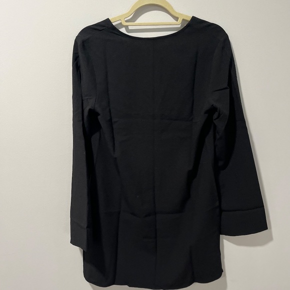 NWT H&M Women's V-Neck Black Dress - Picture 6 of 12